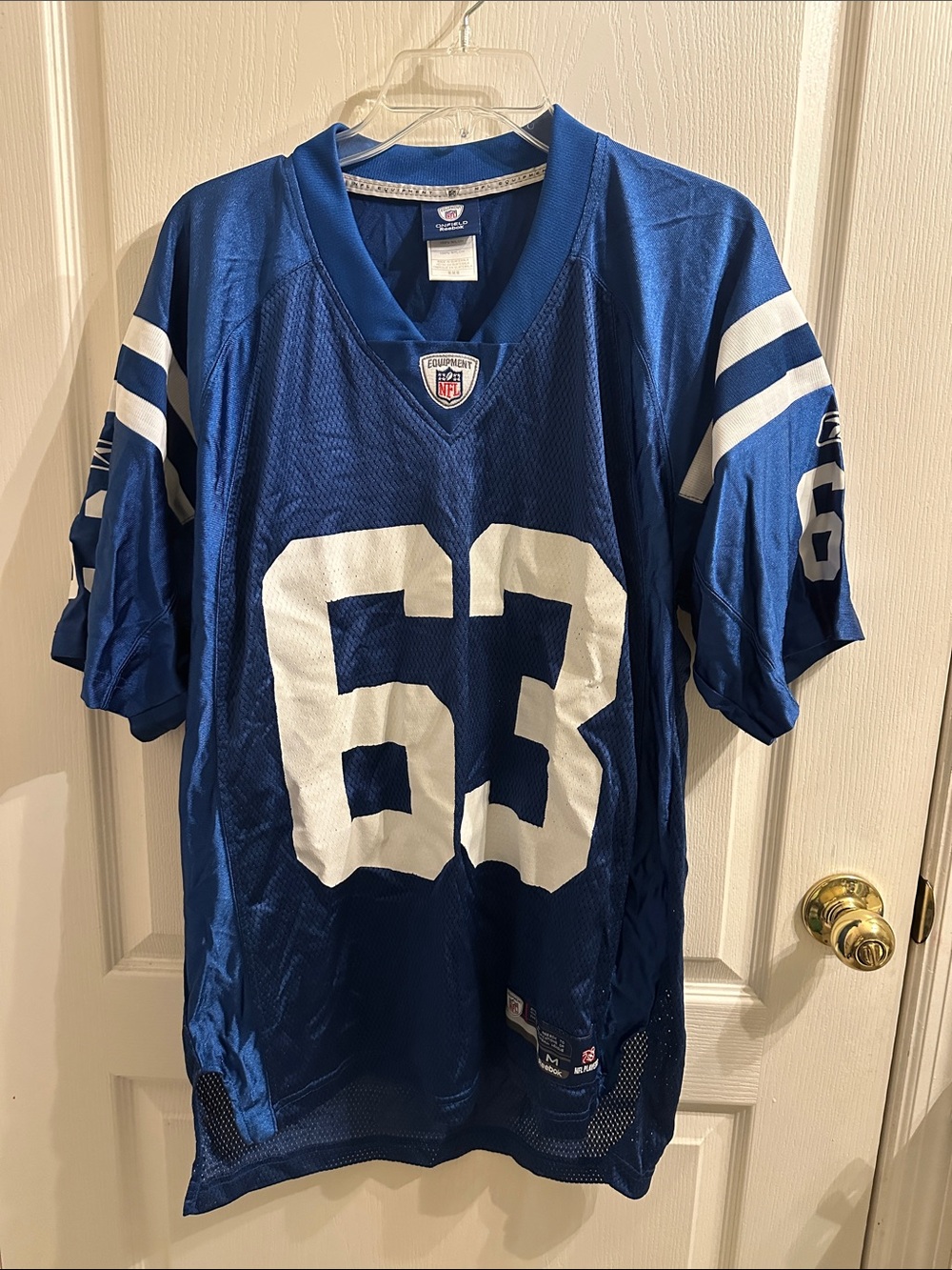 Reebok NFL Colts Jeff Saturday Jersey